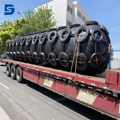 ISO 17357 Standard Pneumatic Rubber Fender for Waterfront 0.05-0.08MPa Design Pressure Marine Fender