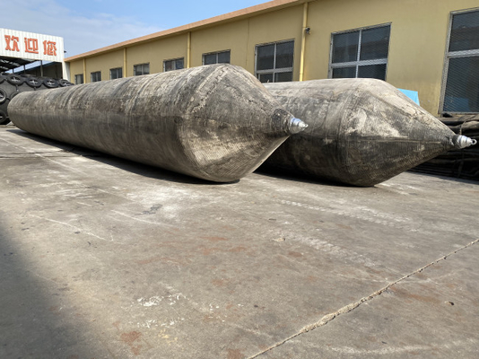 Ketat Udara Yang Baik Kapal Karet Airbag Vulcanized Boat Marine Airbag Untuk Peluncuran Kapal