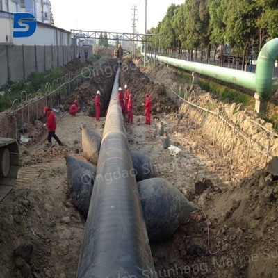 ISO 14409 Standard Airbag Karet Laut Karet Alam Airbag Inflatable untuk Peluncuran Kapal