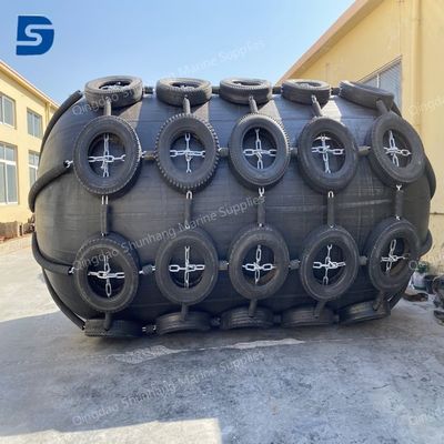 2 Tahun Garansi Fender Karet Kapal Dengan Gelang Rantai Galvanis Panas dan Perawatan Rendah Ideal untuk Keamanan Docking