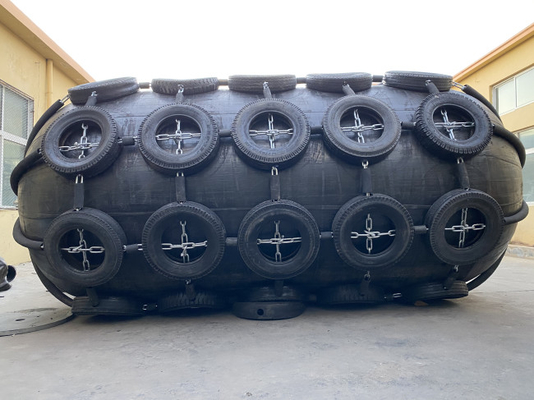 Ban Bersih Kapal Karet Fender 500mm Panjang Perahu Docking Pneumatic Marine Fender