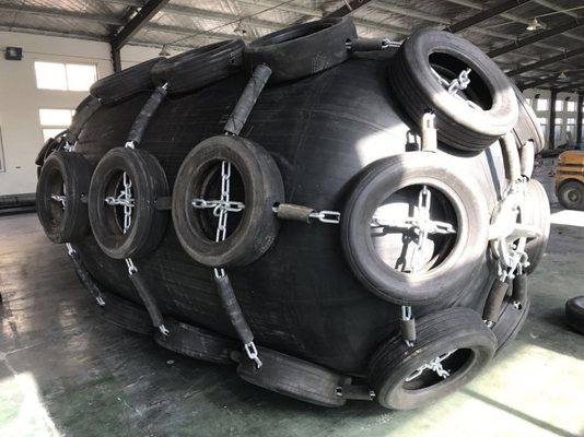 Ban Pesawat Floating Fender Yokohama Rantai ban Karet Alam Pneumatik Bersih