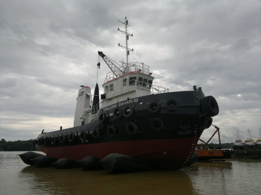 5 Lapisan Kapal Peluncuran Airbag Docking Karet Alam Marine Salvage Airbag