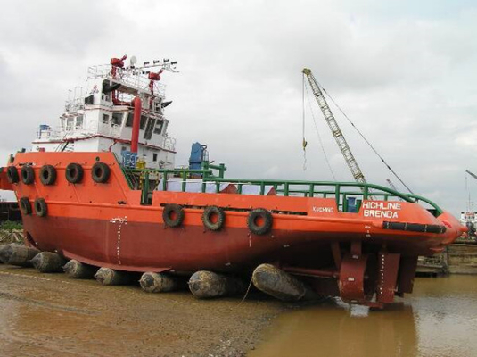 Peluncuran Kapal Bersertifikat Docking Heavy Lifting Marine Rubber Airbags