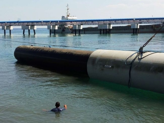 Peluncuran Kapal Airbag Bersertifikat CCS Pipa Floating Rubber Boat Salvage