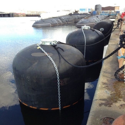 Navy 50kpa Submarine Fender Hydro Pneumatic Rubber Fender Ukuran Disesuaikan