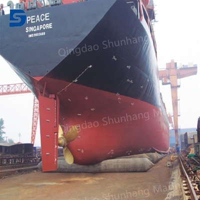 ISO14409 Standar Airbag Karet Kapal Laut Dengan Aksesoris HDG