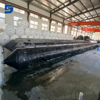 Hitam Airbag Angkat Berat Paket Palet ISO 14409 Standar Airbag Inflatable Dengan Kit Perbaikan